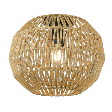Golden 6933-FM BLK-NR - Golden Lighting Florence 1-light Flush Mount in Matte Black